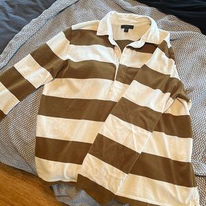 J Crew Striped Polo